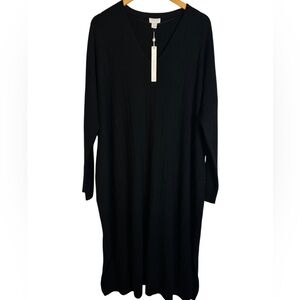 Caslon Black Long Sleeve Dress